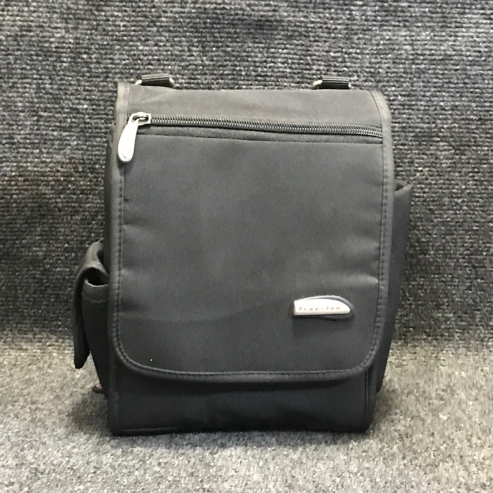 Travelon Anti-Theft Security Dark Gray Crossbody Bag Travel Organizer